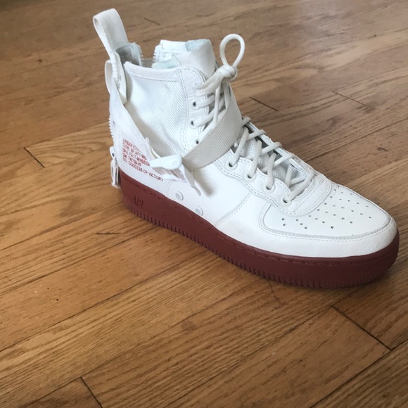 Nike SF AF1 MID IVORY MARS STONE. SIZE 8 - Picture 5 of 5